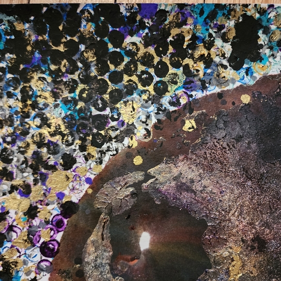 HANDCRAFTED Abstract Painting HANDPAINTED Artwork HANDMADE Wall Art Decor - Picture 12 of 17